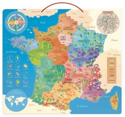 Puzzle Carte des régions françaises
